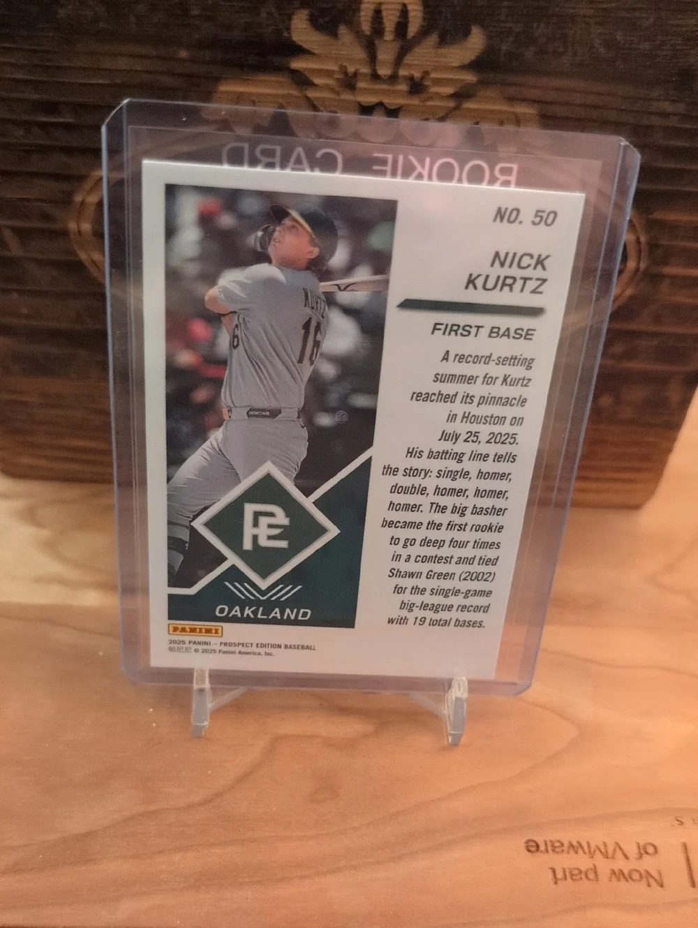 2025 Panini Nick Kurtz Prospect Edition Rookie Card Athletics - Picture 2 of 2